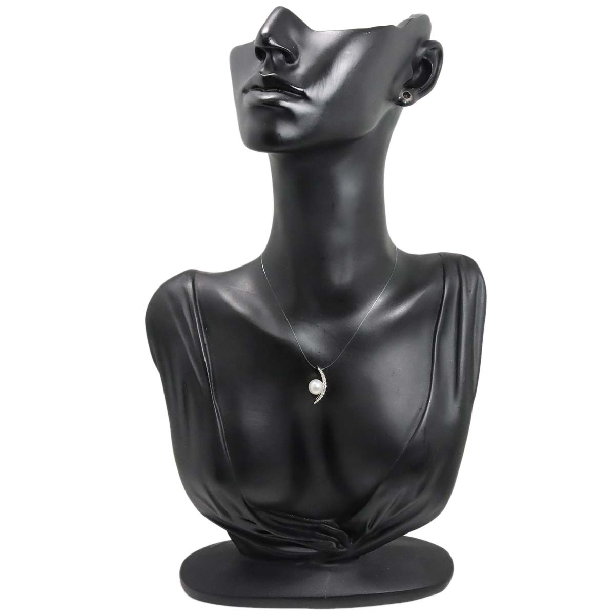 Akoya pearl 7.7mm Diamond 0.15ct Pendant Top Pt