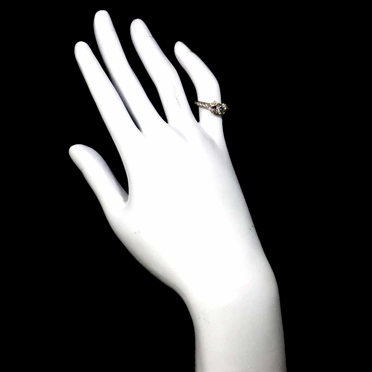 Ballerine Diamond 0.71ct H/VVS1/EX Ring Pt Size46 3.75(US)
