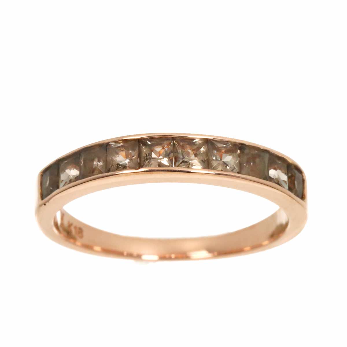 Aoyama Quartz Ring 18K K18 PG 750 size4.75-5(US)