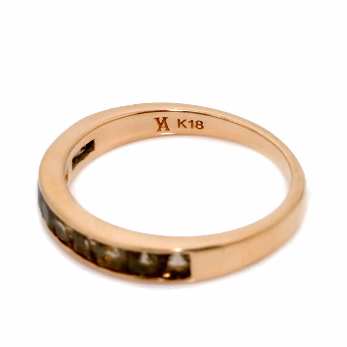 Aoyama Quartz Ring 18K K18 PG 750 size4.75-5(US)