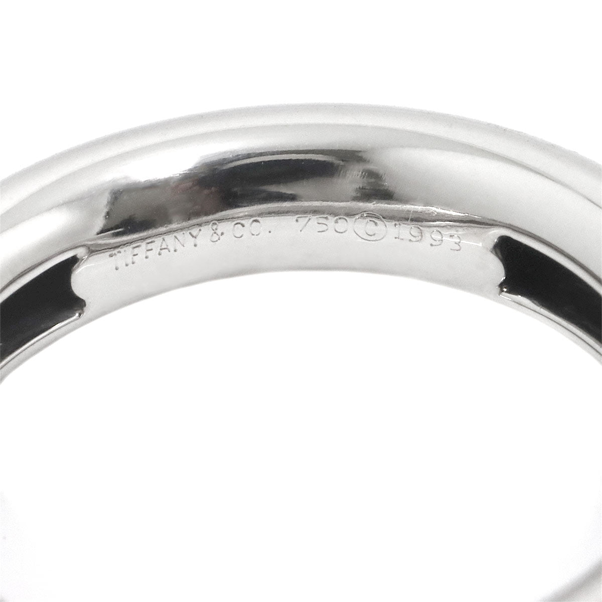 Friendship Amethyst Ring 18K White Gold 750 size6.75(US)
