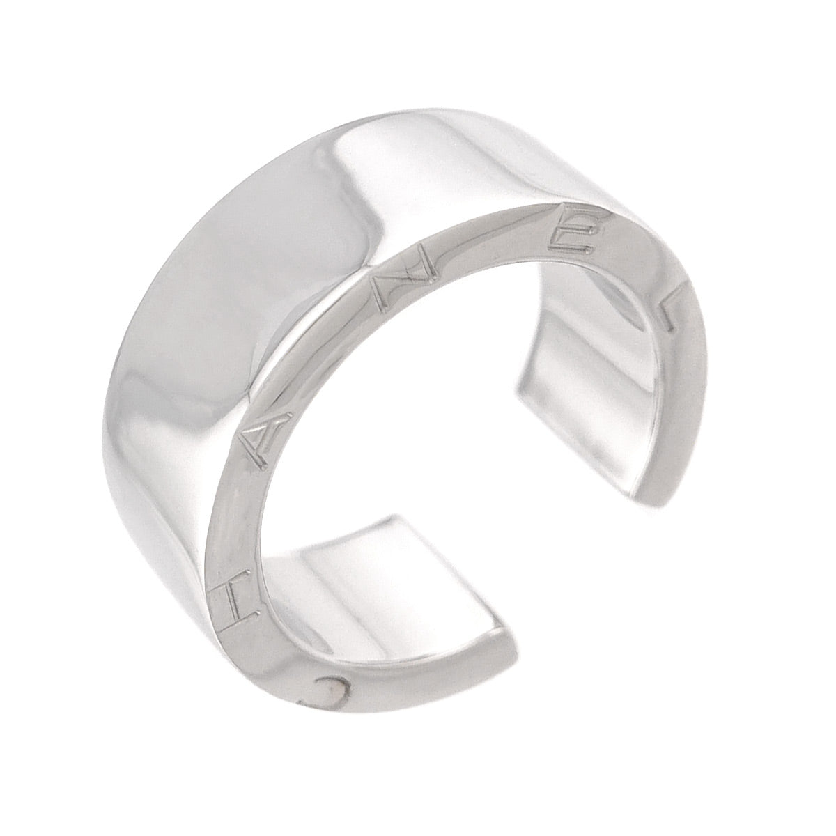 C Signature Ring 18K White Gold 750 Size6(US)