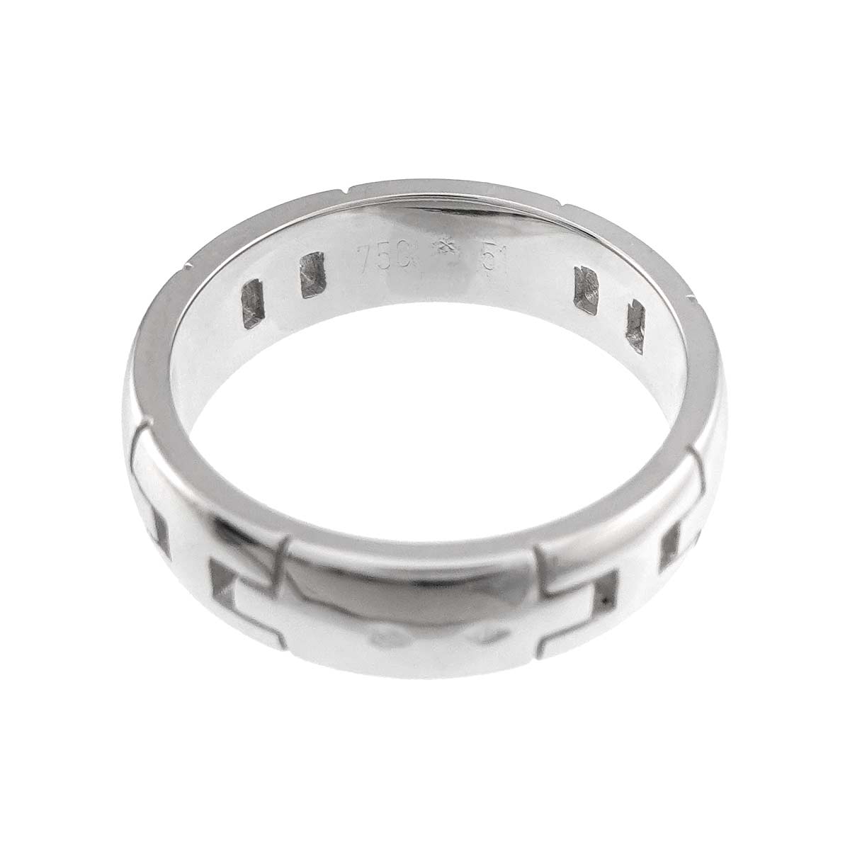 Hercules Ring 18K White Gold 750 Size51 5.5-5.75(US)