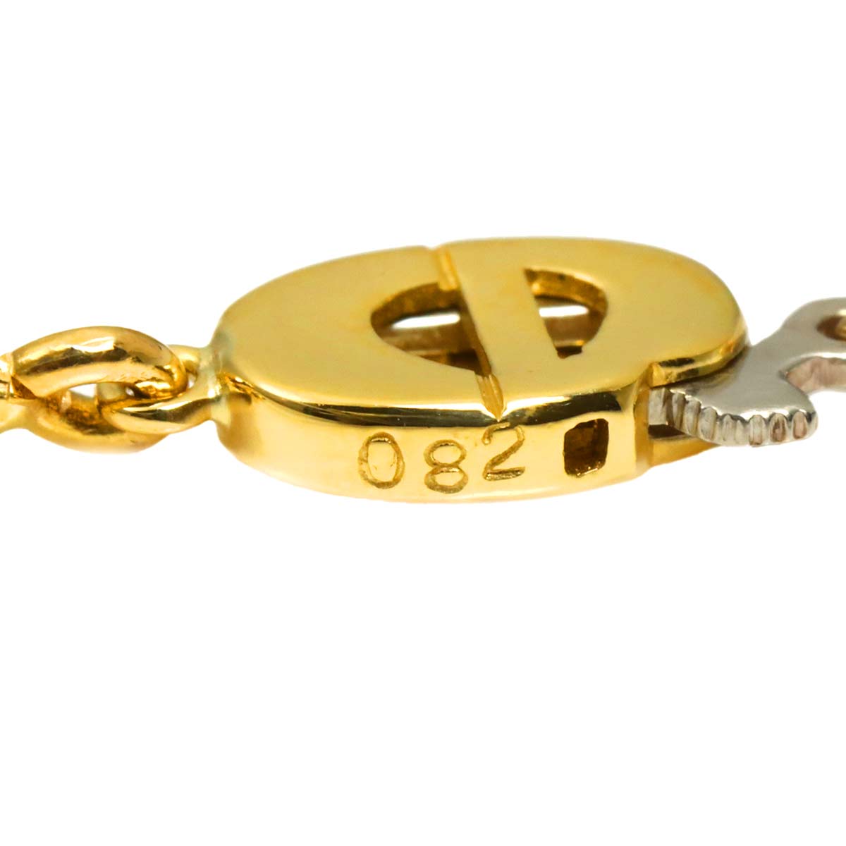 Diamond Necklace 18K Yellow Gold 750