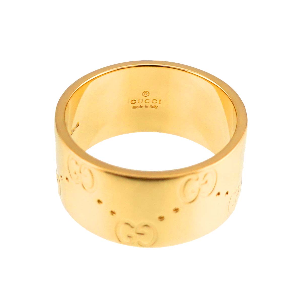 Icon Wide Ring 18K Yellow Gold 750 Size11 5-5.25(US)