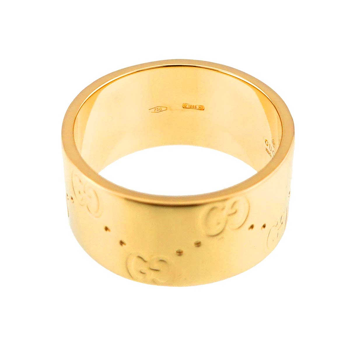 Icon Wide Ring 18K Yellow Gold 750 Size11 5-5.25(US)