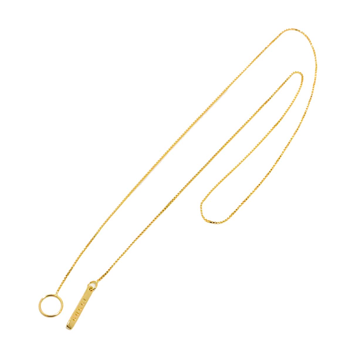 Lariat Necklace 18K Yellow Gold 750
