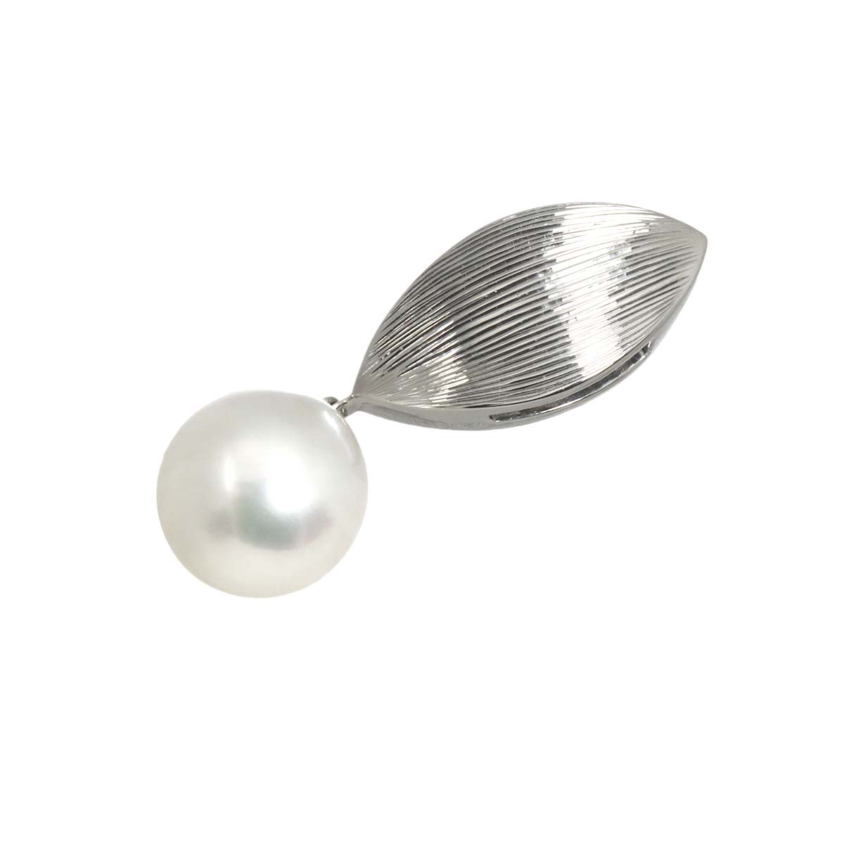 South Sea pearl 11.2mm Diamond 0.57ct Pendant Top 18K WG 750