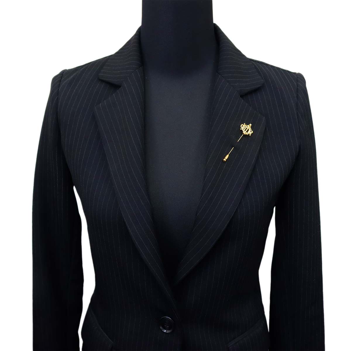 Logo Diamond Necklace Brooch 18K Yellow Gold 750