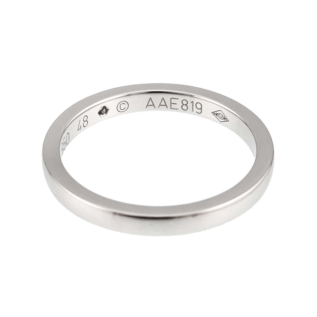 Ballerine Diamond Ring Pt Size48 4.5(US)