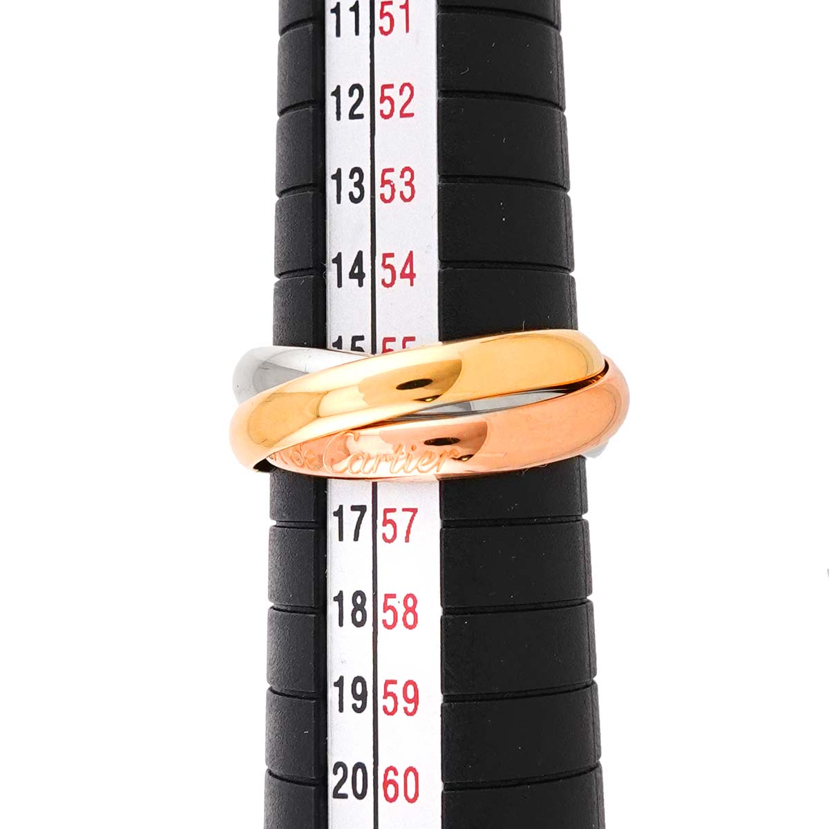 Trinity MM Ring 18K YG WG PG 750 Size56 7.25-7.5(US)