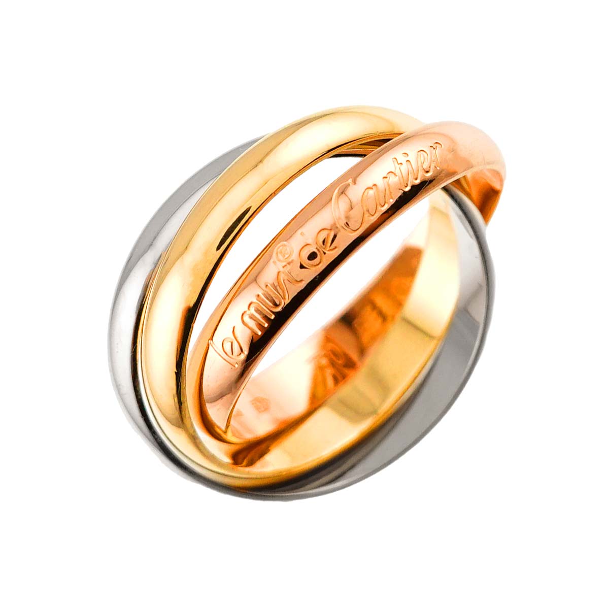 Trinity MM Ring 18K YG WG PG 750 Size56 7.25-7.5(US)