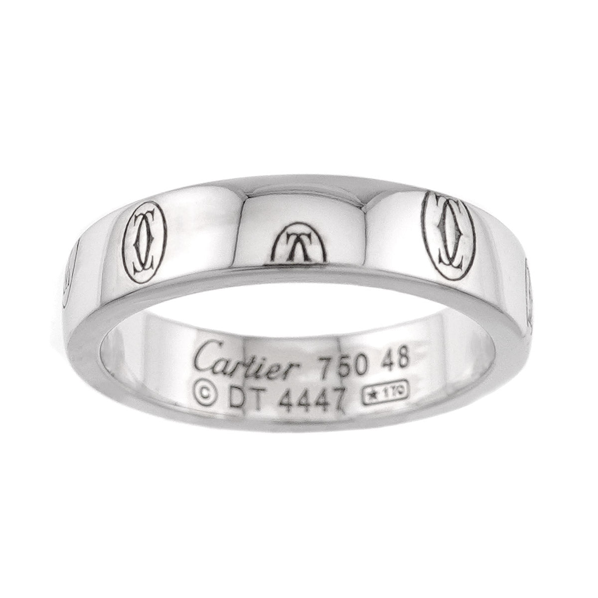Happy Birthday SM Ring 18K White Gold 750 Size48 4-4.5(US)