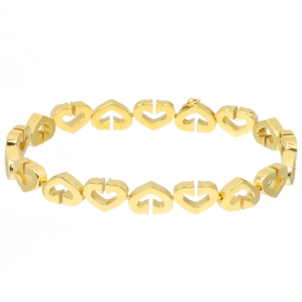 Cartier C Heart Bracelet 18K Yellow Gold 750
