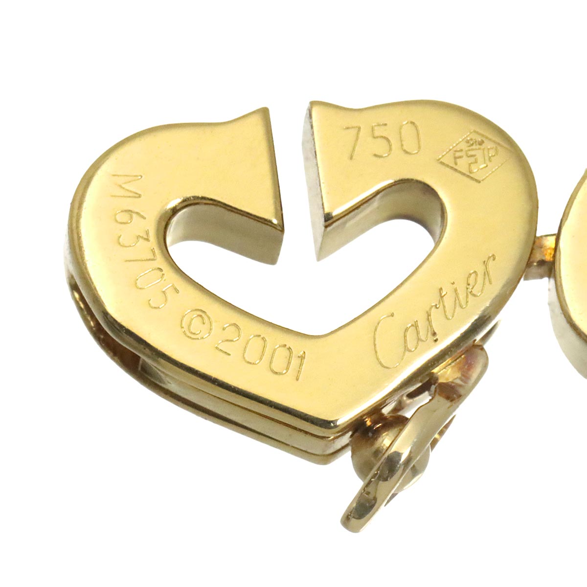 Cartier C Heart Bracelet 18K Yellow Gold 750