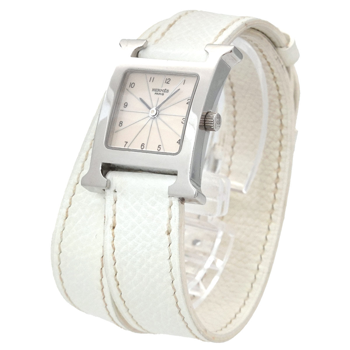 H Watch Double Tour HH1.210 Quartz Silver Dial Ladies Watch