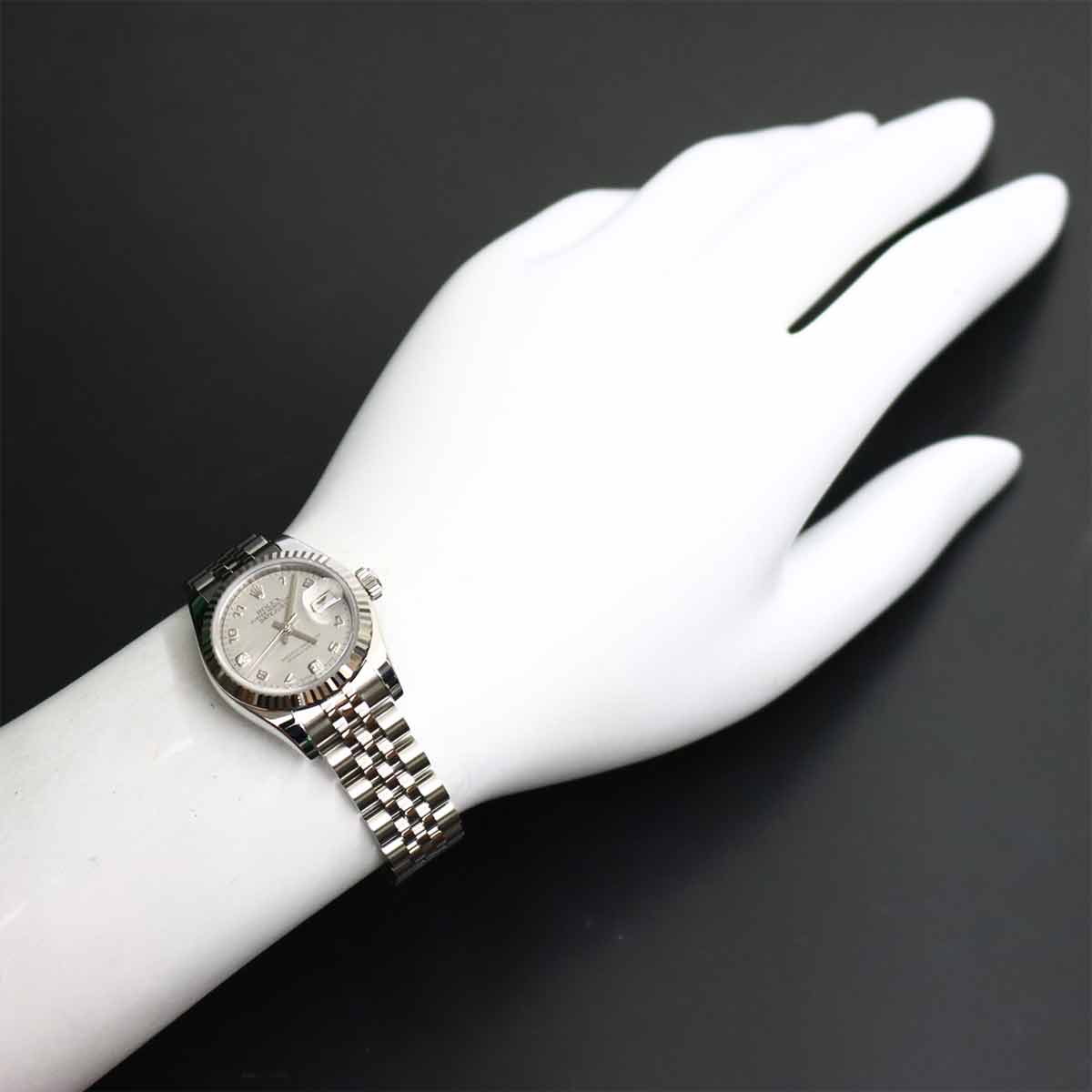 Datejust 179174DN2BR Serial Z 2P Diamond WG Silver Shell Dial