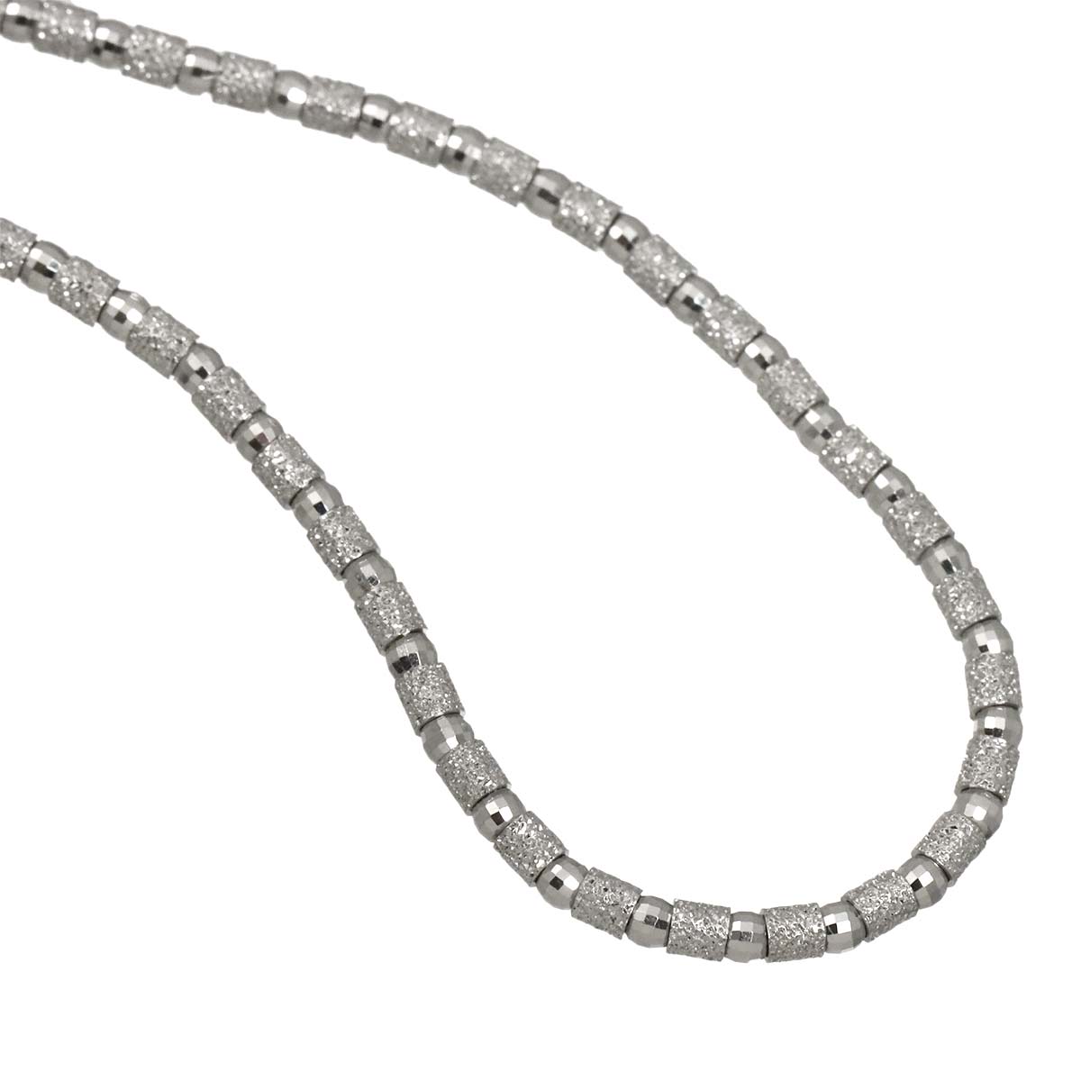Necklace 18K K18 WG White Gold 750