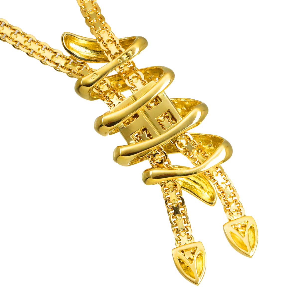 Diamond 0.27ct Lariat Necklace 18K YG 750