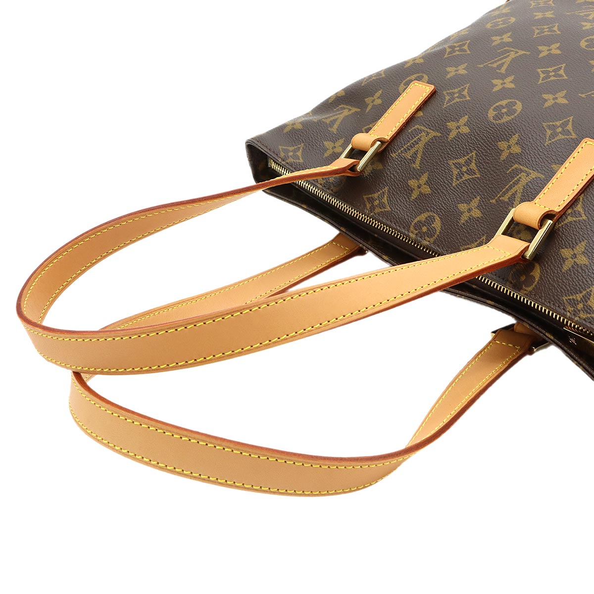 Monogram Cabas Piano Tote Bag Brown M51148 Purse