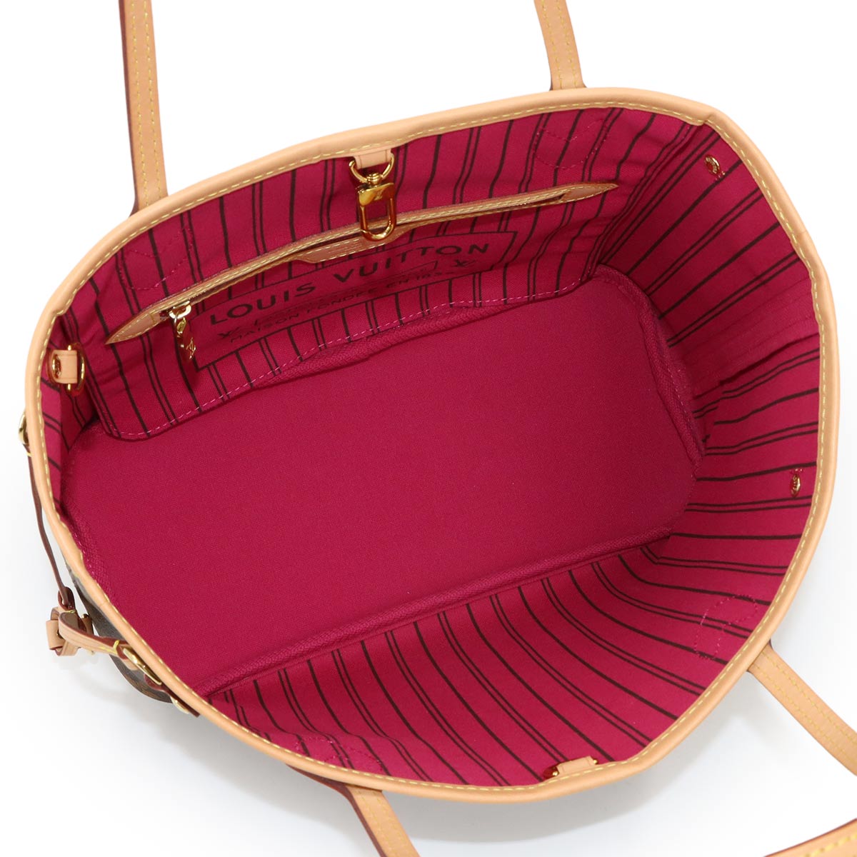 Monogram Neverfull PM Tote Bag Brown Pivoine M41245