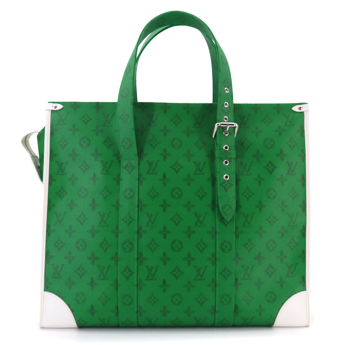 Monogram Everyday LV Cabas Zippe GM Tote Bag Green M58749