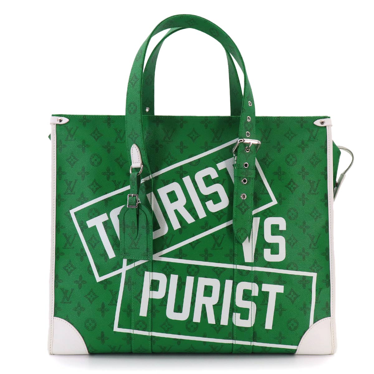 Monogram Everyday LV Cabas Zippe GM Tote Bag Green M58749