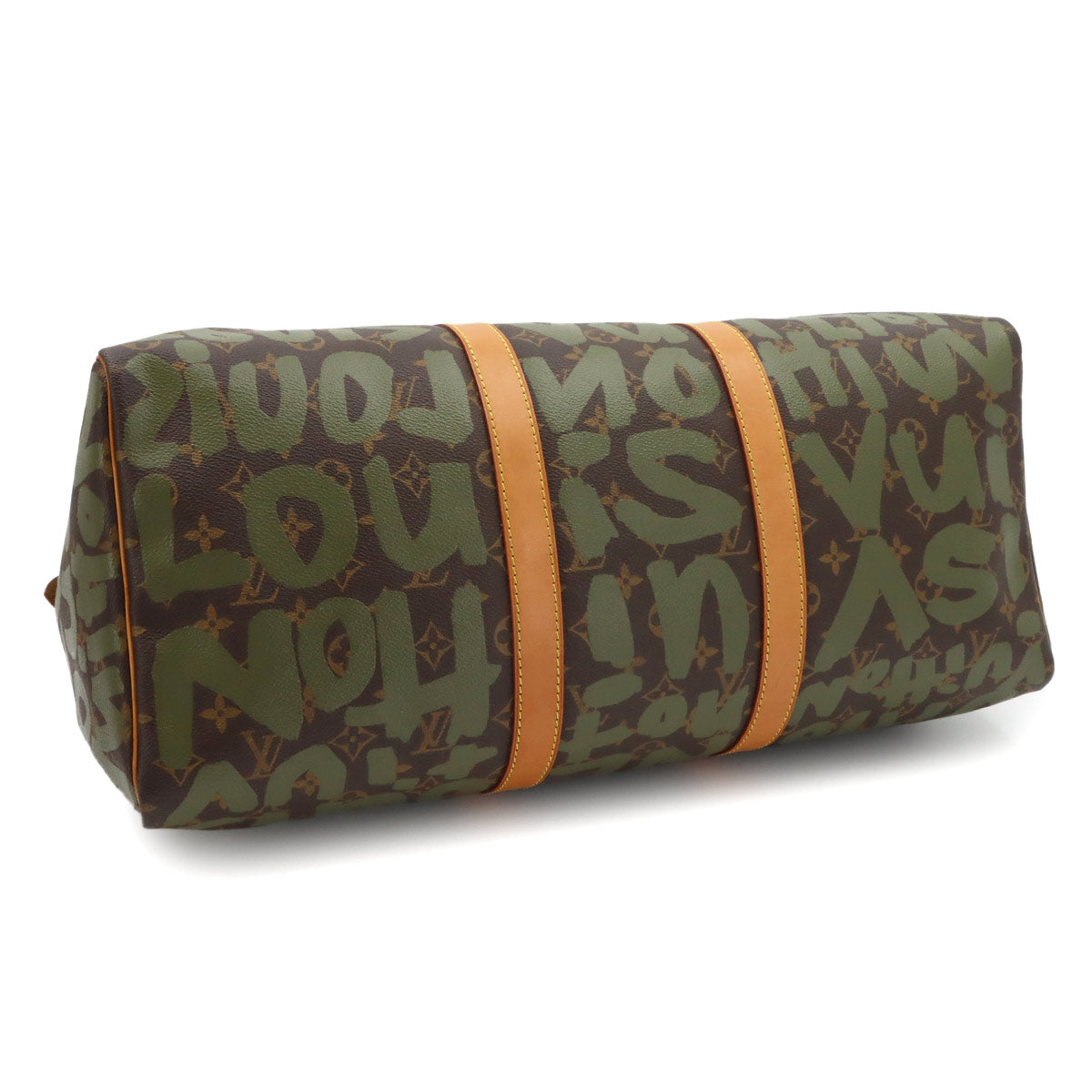 Monogram Graffiti Keepall 50 Luggage Bag Khaki M92196