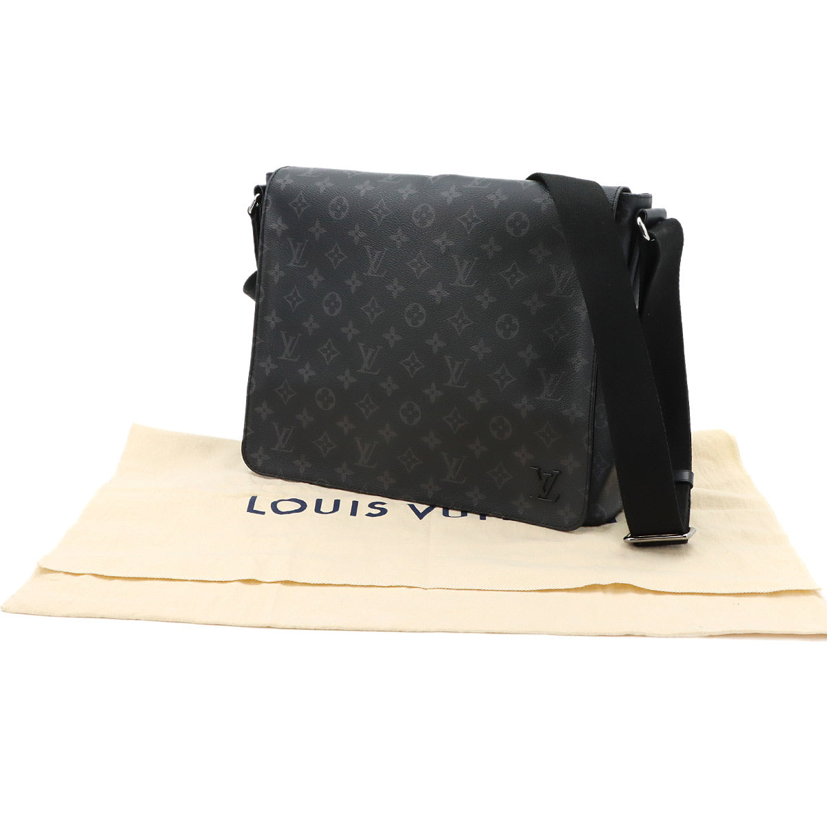 Monogram Eclipse District MM NM Shoulder Bag M44001
