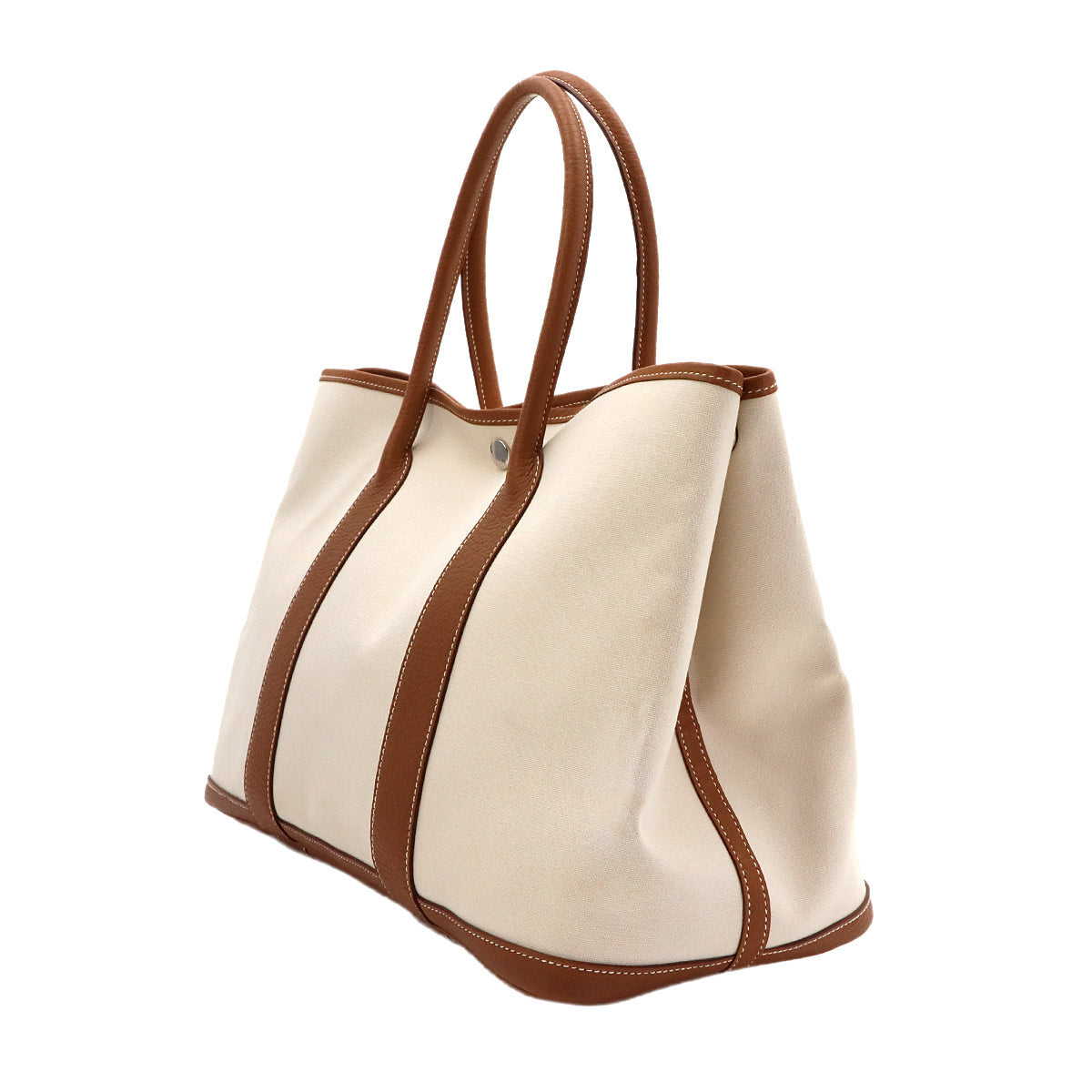 Garden Party PM Tote Bag Toile Officier Negonda Ecru Gold