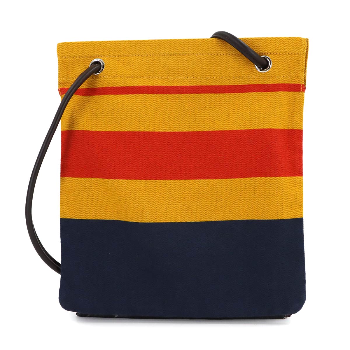 Sac Aline MM Shoulder Bag Toile Chevron Swift Locabal Jaune