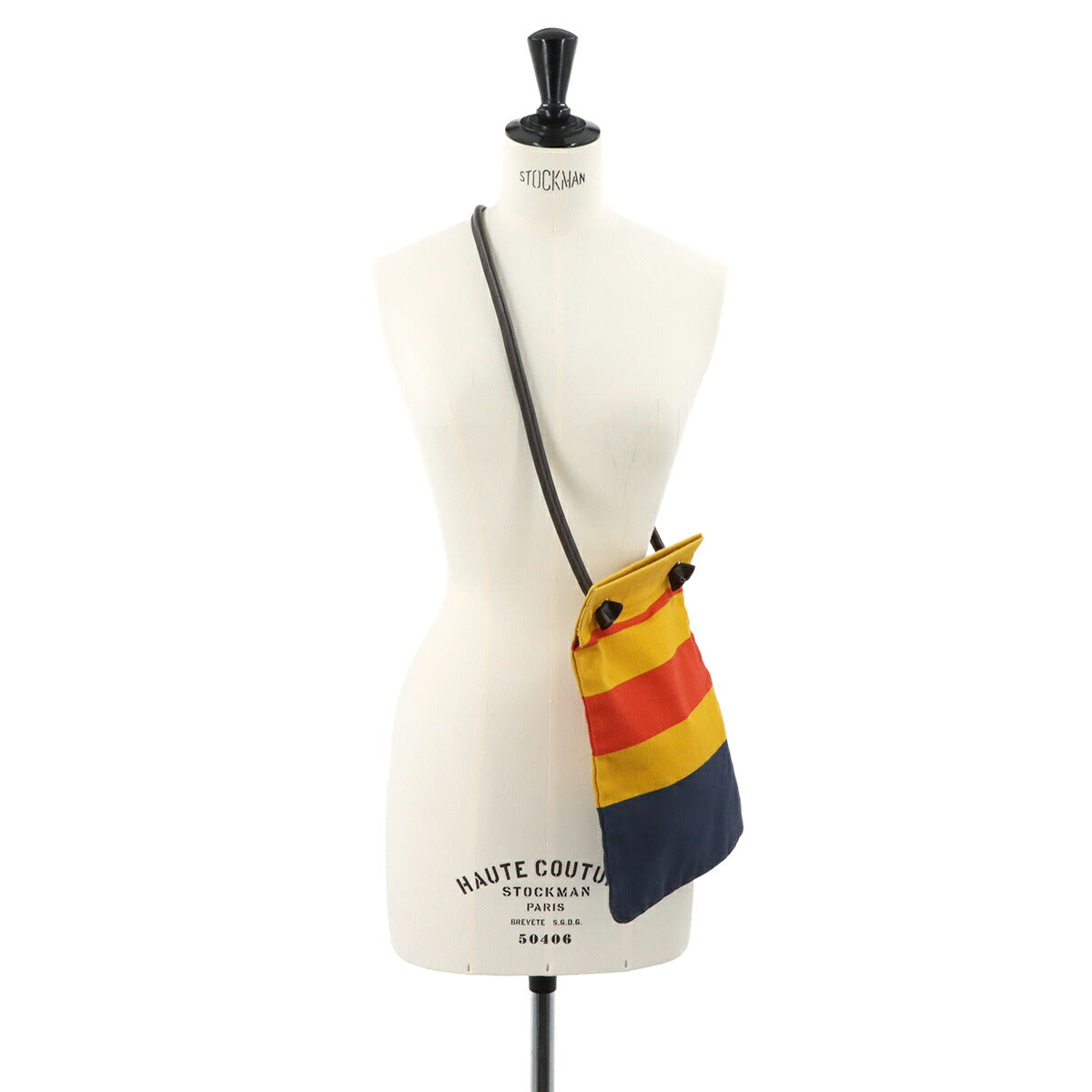 Sac Aline MM Shoulder Bag Toile Chevron Swift Locabal Jaune