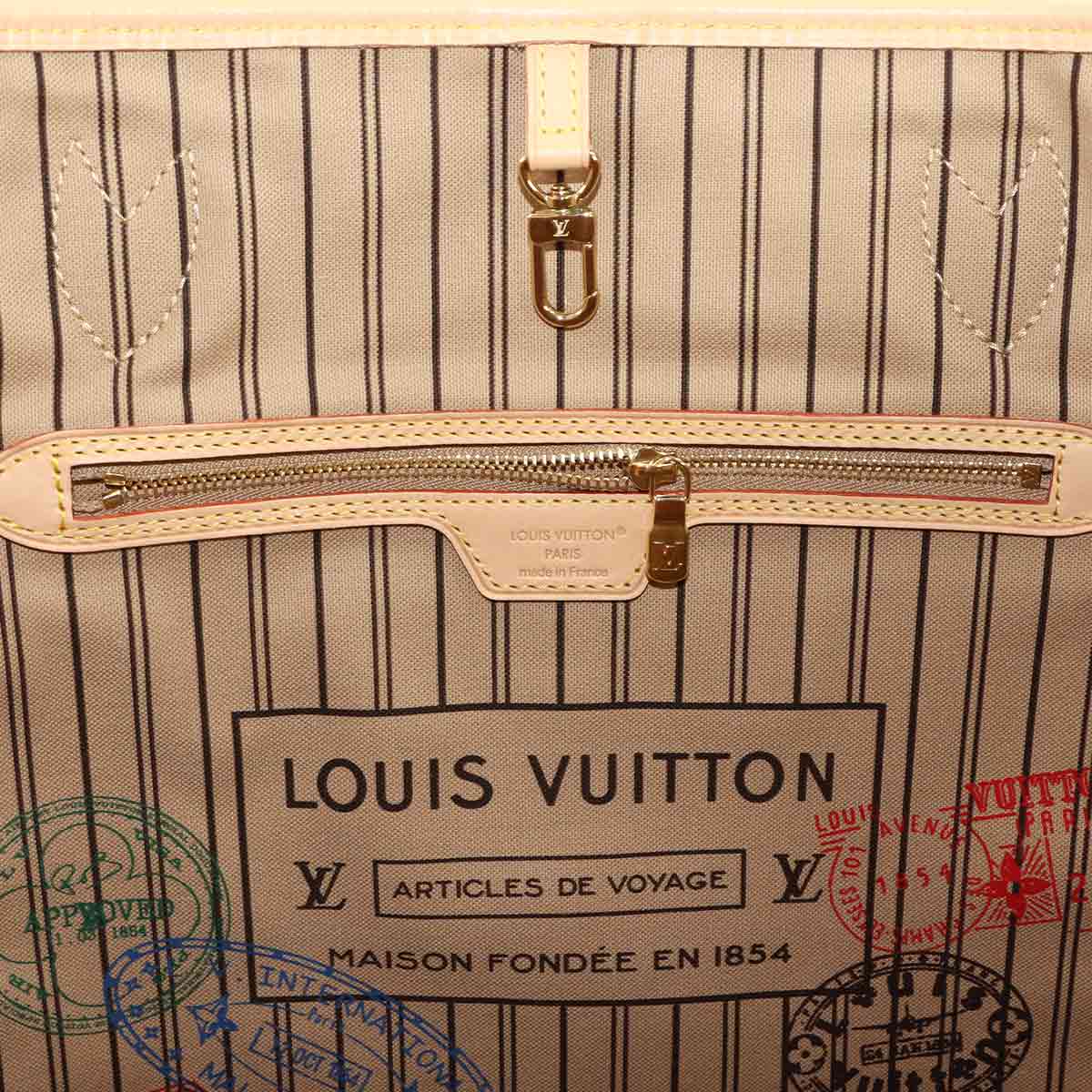 Neverfull Inside Out GM Tote Shoulder Bag Stamp M11948
