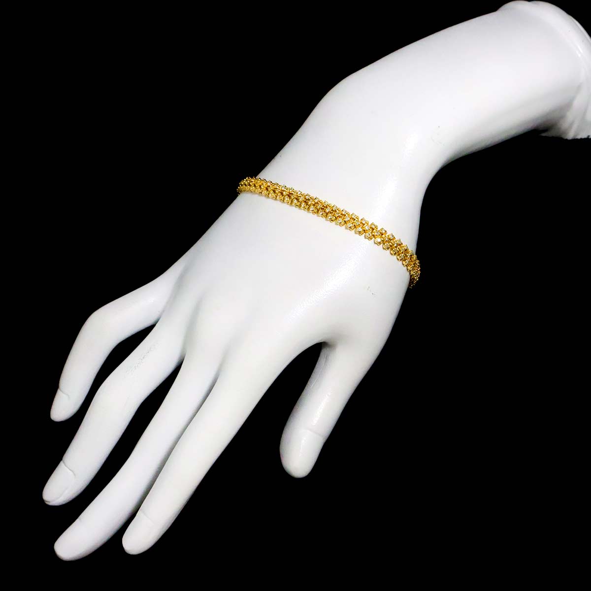 Diamond 1.00ct Bracelet K18 YG Yellow Gold 750