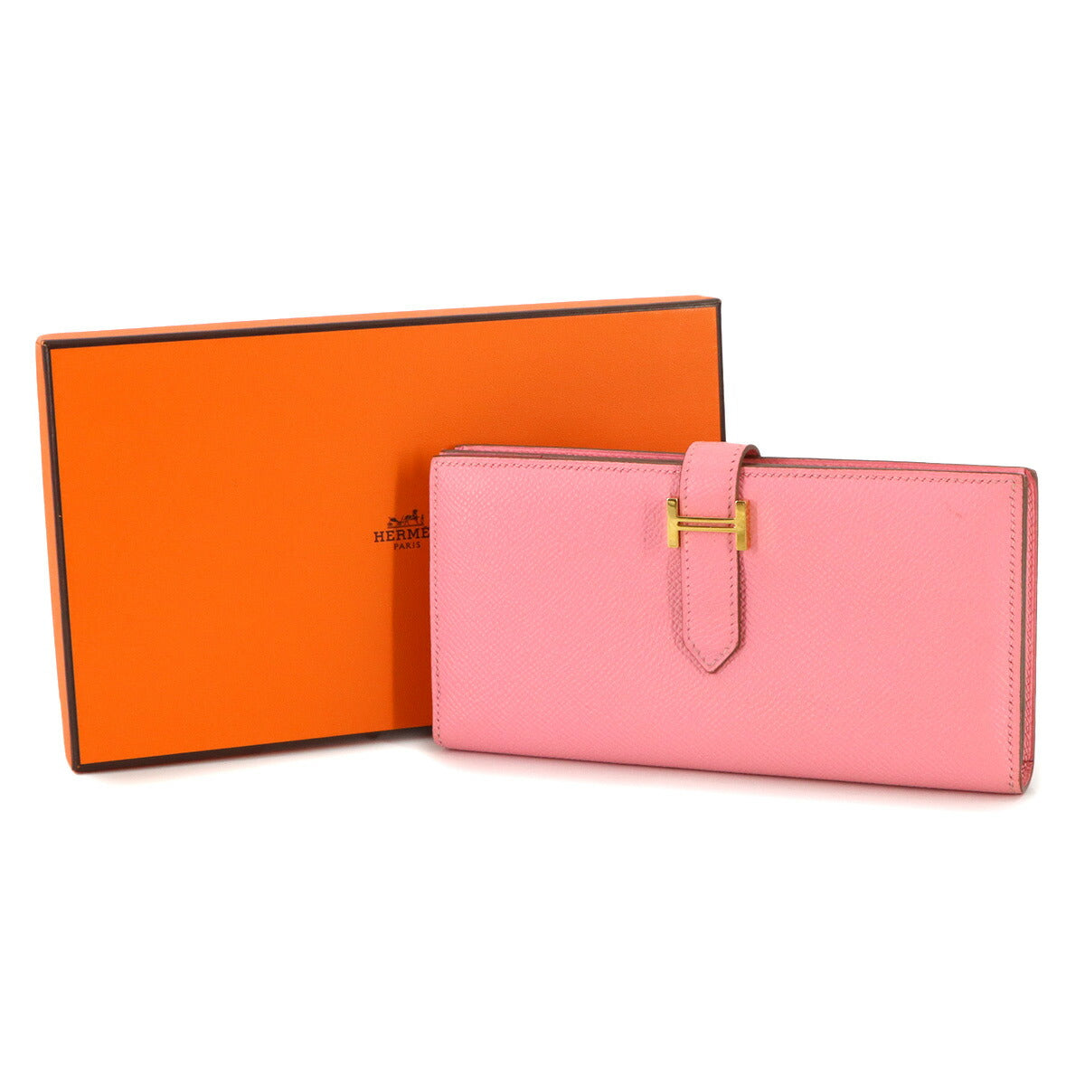 Bearn Souffle Long Wallet Epsom Rose confetti