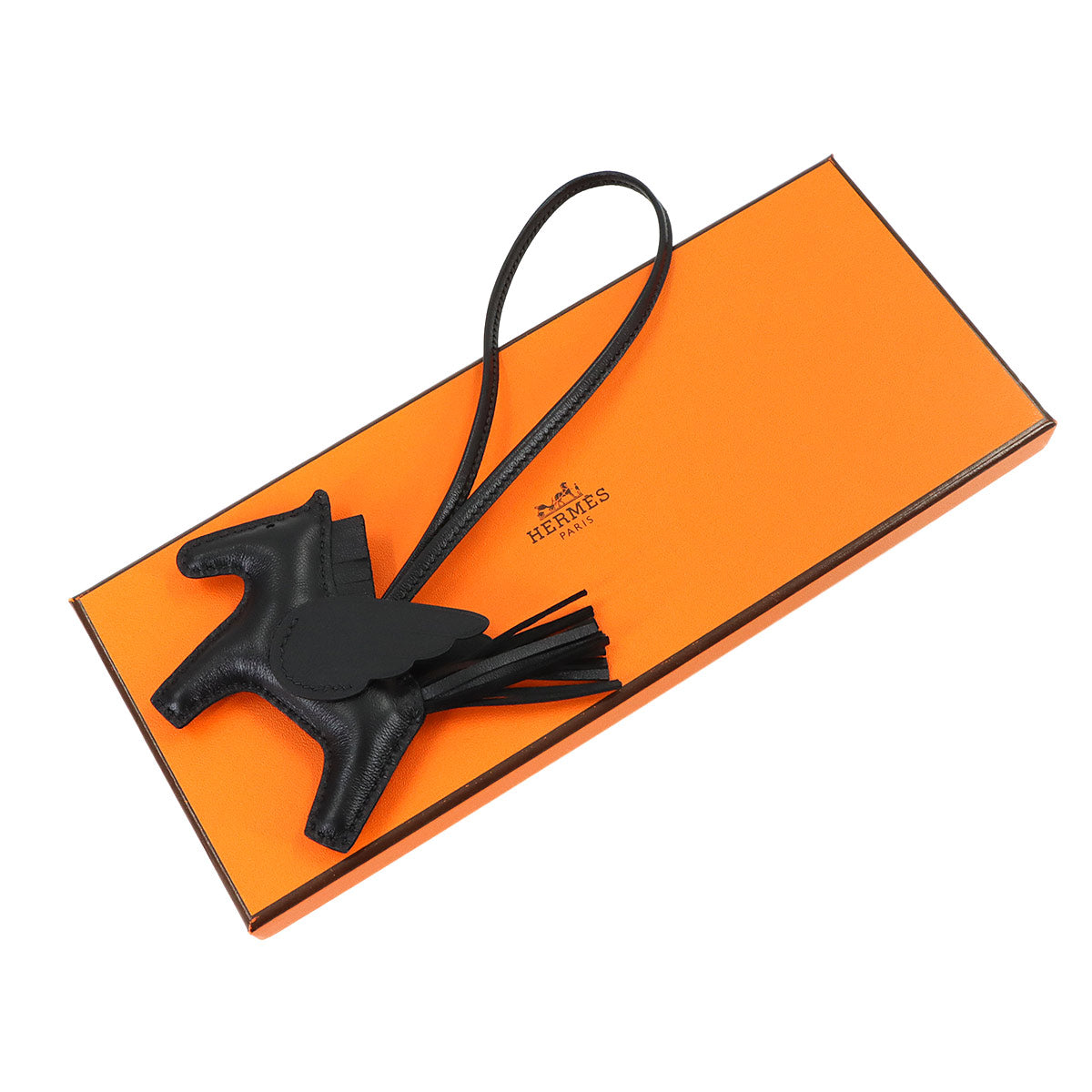 Rodeo Pegasus PM Bag Charm Agneau Milo Veau Swift So Black