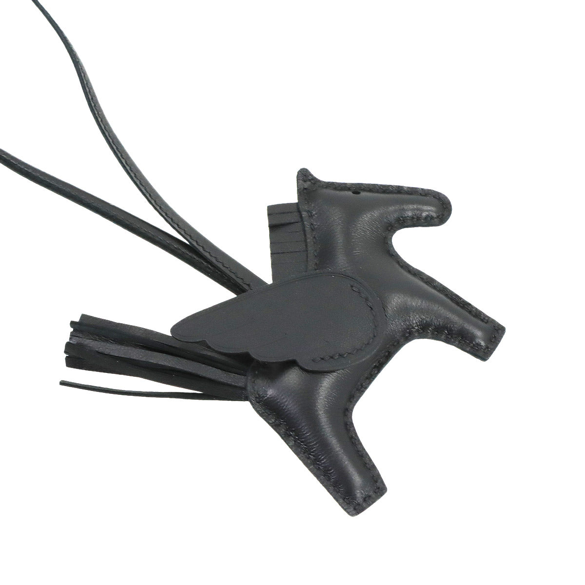 Rodeo Pegasus PM Bag Charm Agneau Milo Veau Swift So Black
