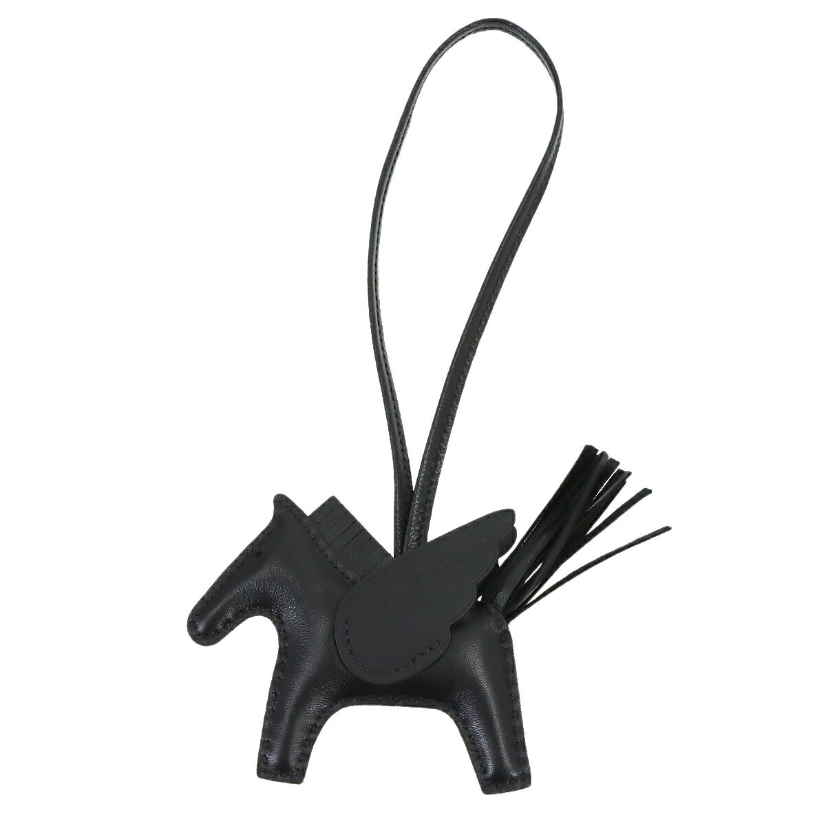 Rodeo Pegasus PM Bag Charm Agneau Milo Veau Swift So Black