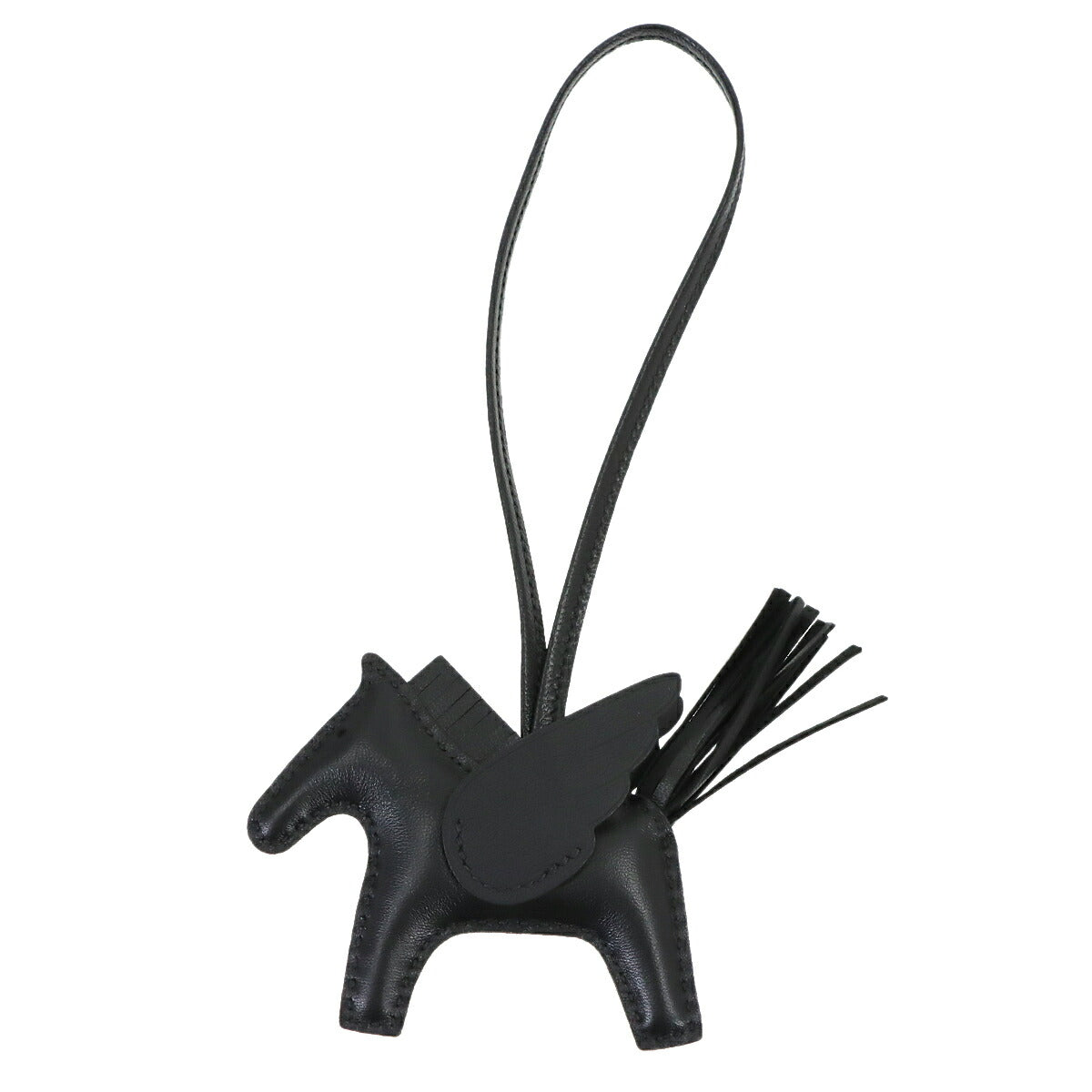 Rodeo Pegasus PM Bag Charm Agneau Milo Veau Swift So Black