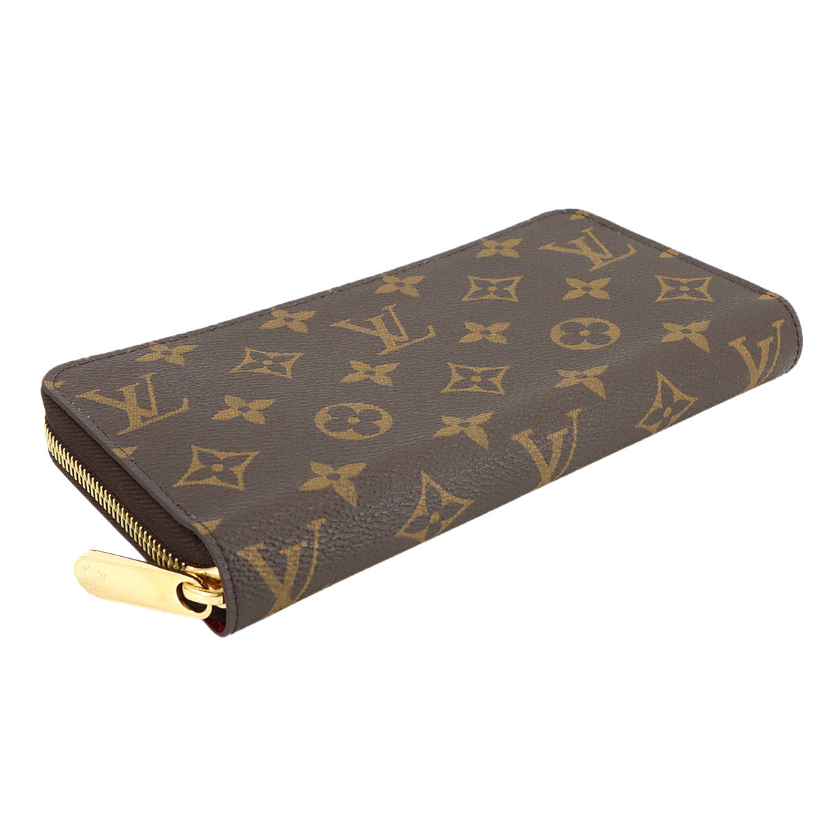 Monogram Zippy Wallet Long Brown Fuchsia M41895 Purse