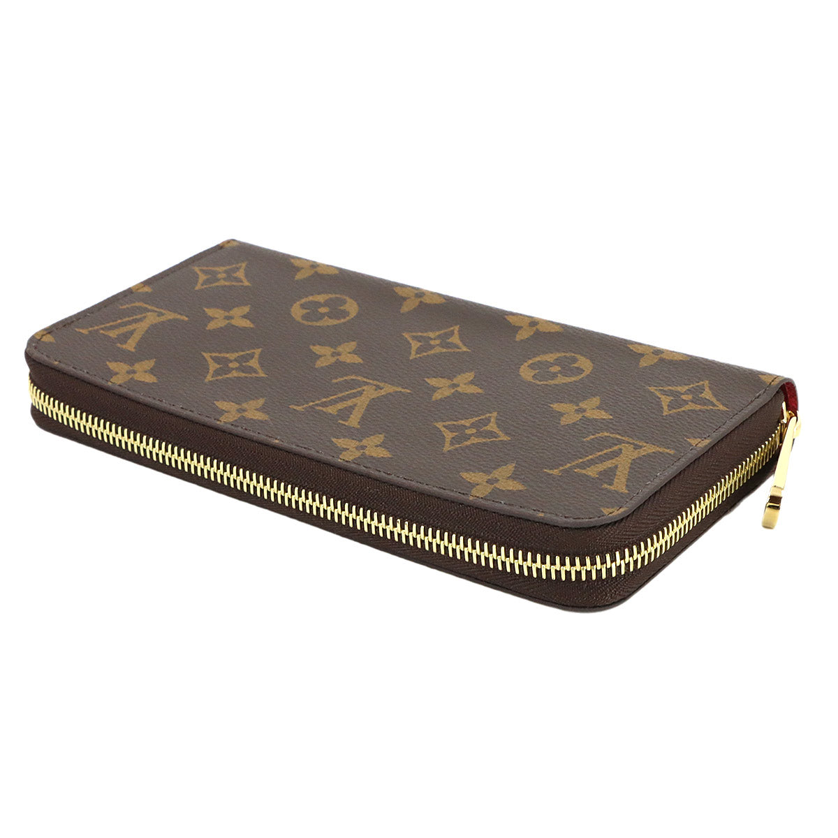 Monogram Zippy Wallet Long Brown Fuchsia M41895 Purse