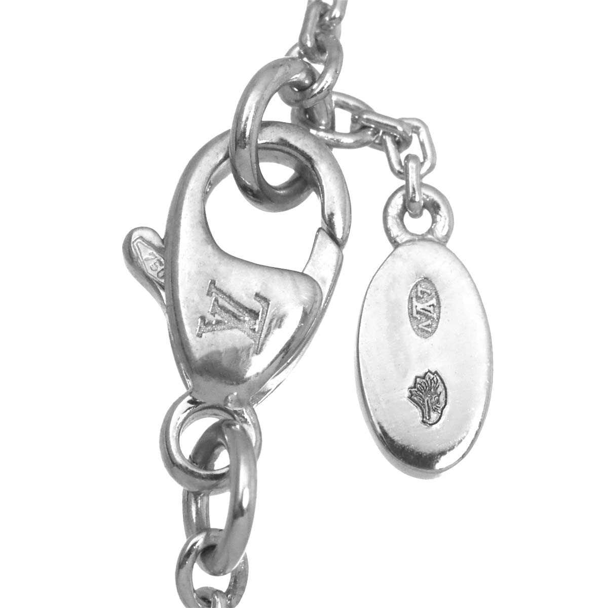 Diamond Necklace 18K White Gold 750