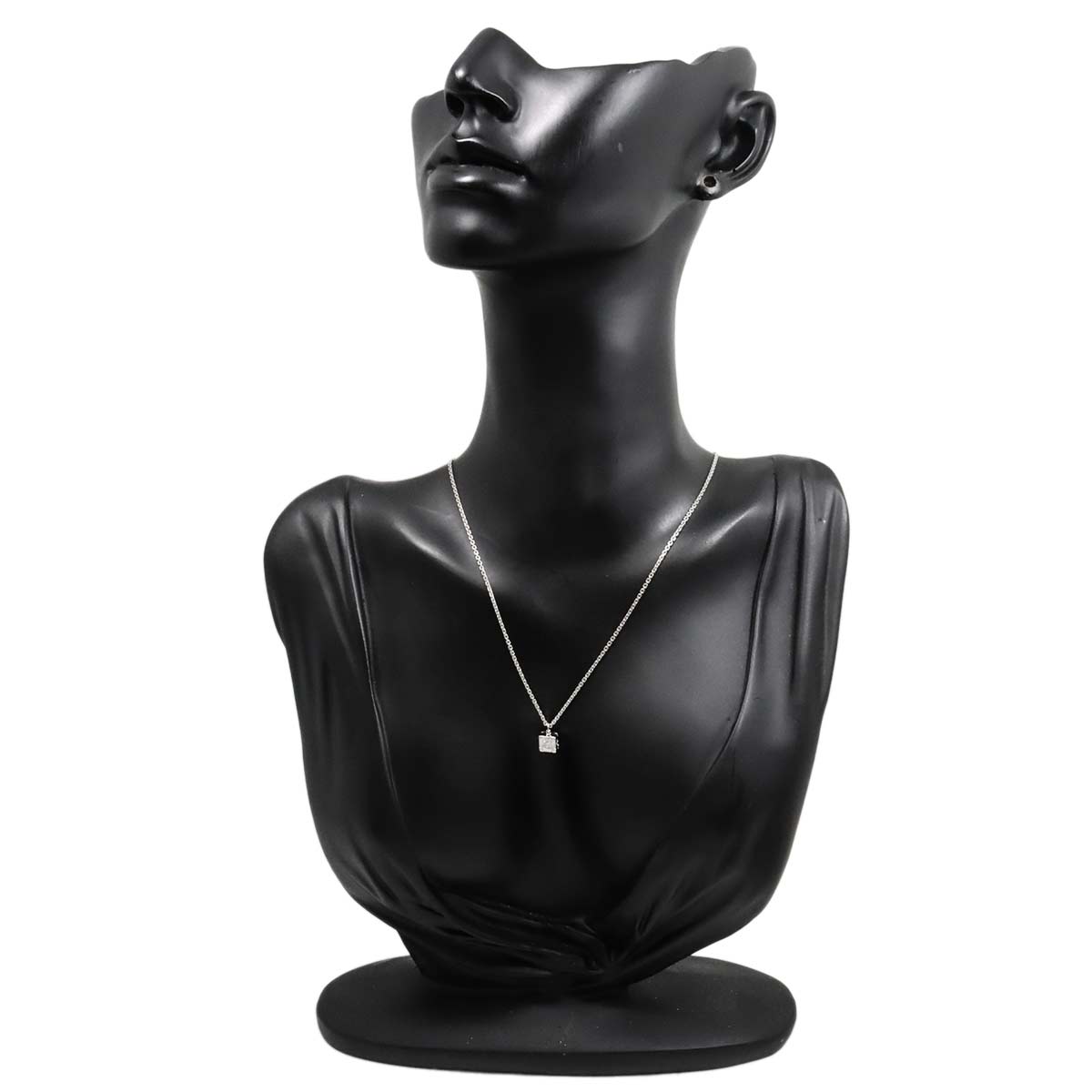 Diamond Necklace 18K White Gold 750