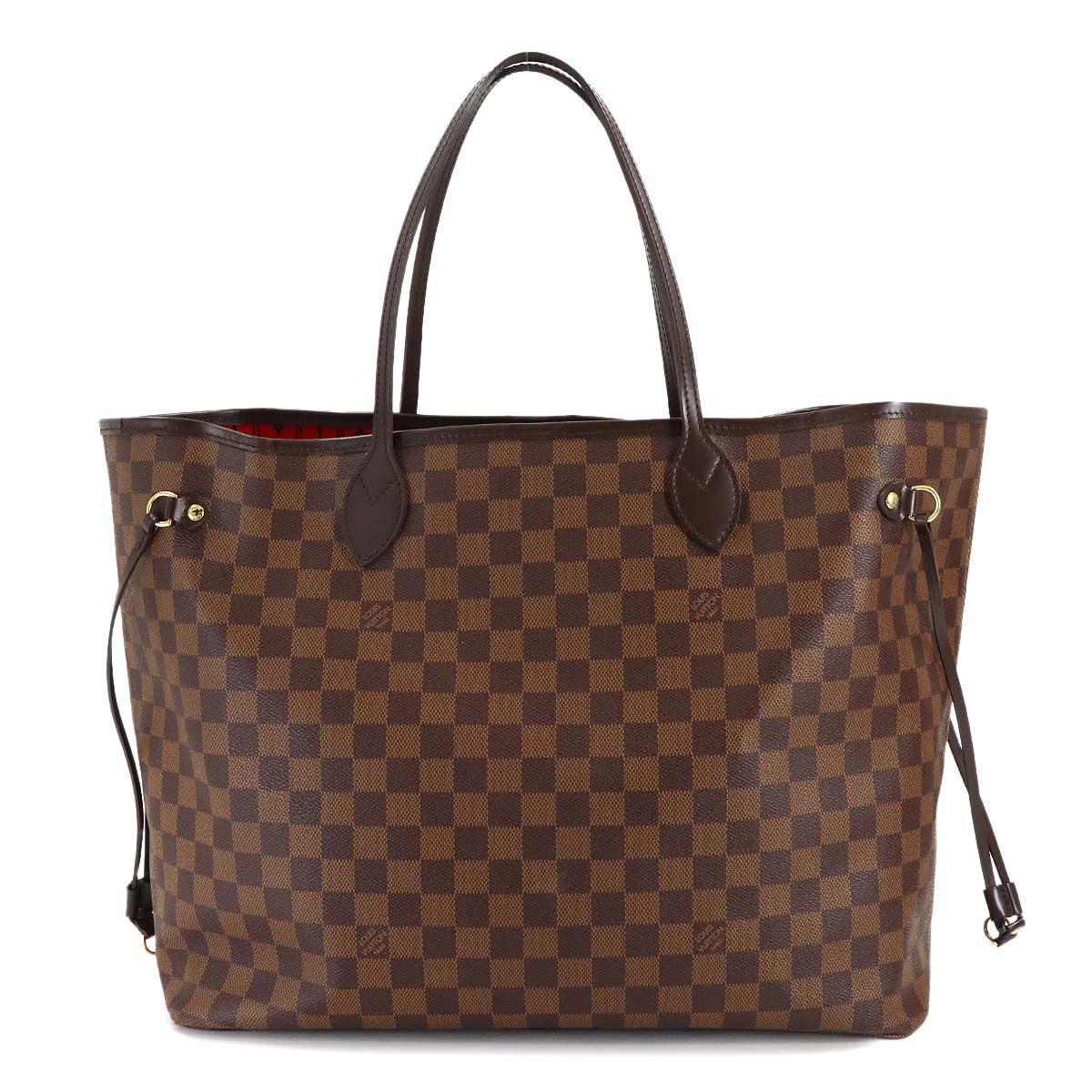 Damier Neverfull GM Tote Bag Ebene Cerise N51106 Purse