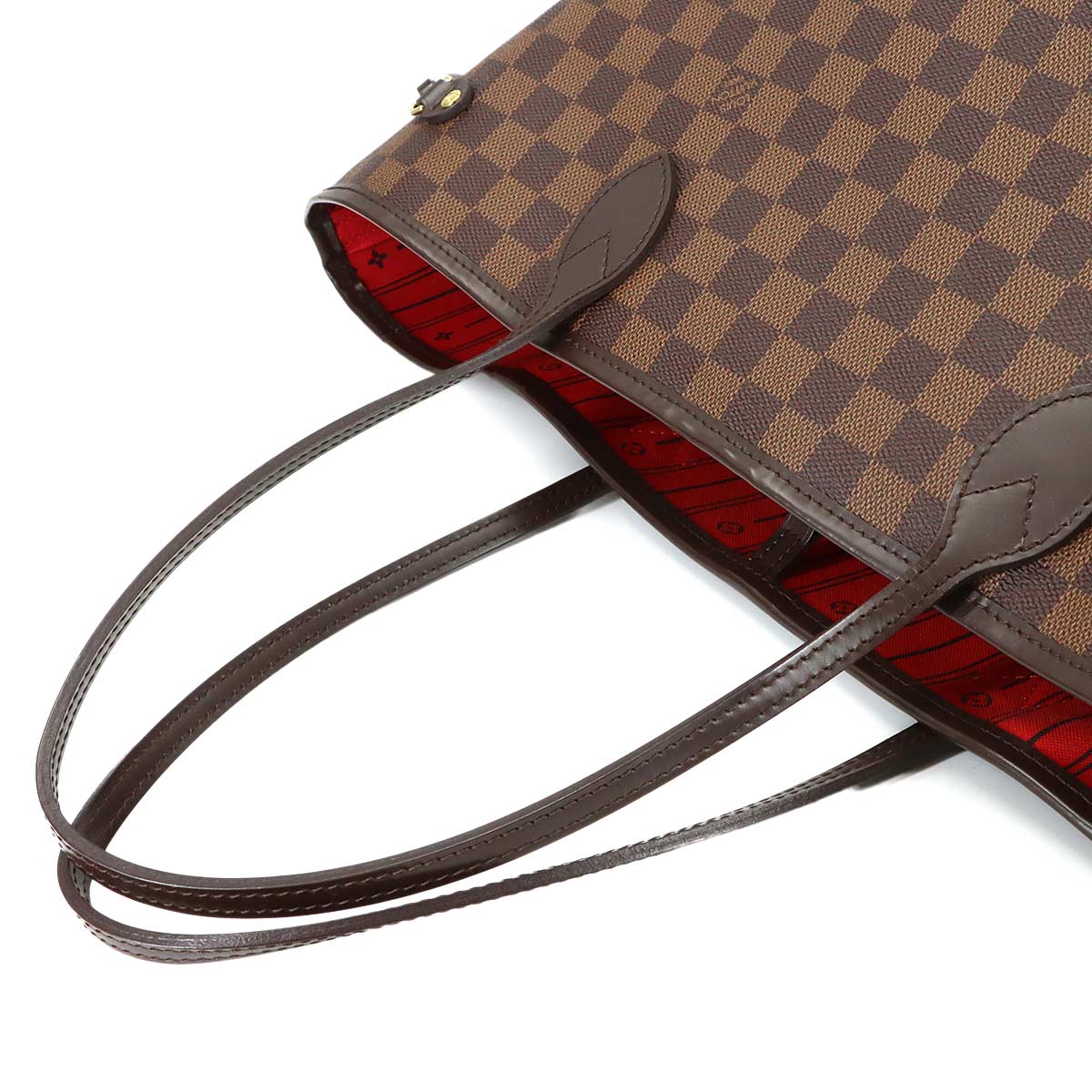 Damier Neverfull GM Tote Bag Ebene Cerise N51106 Purse