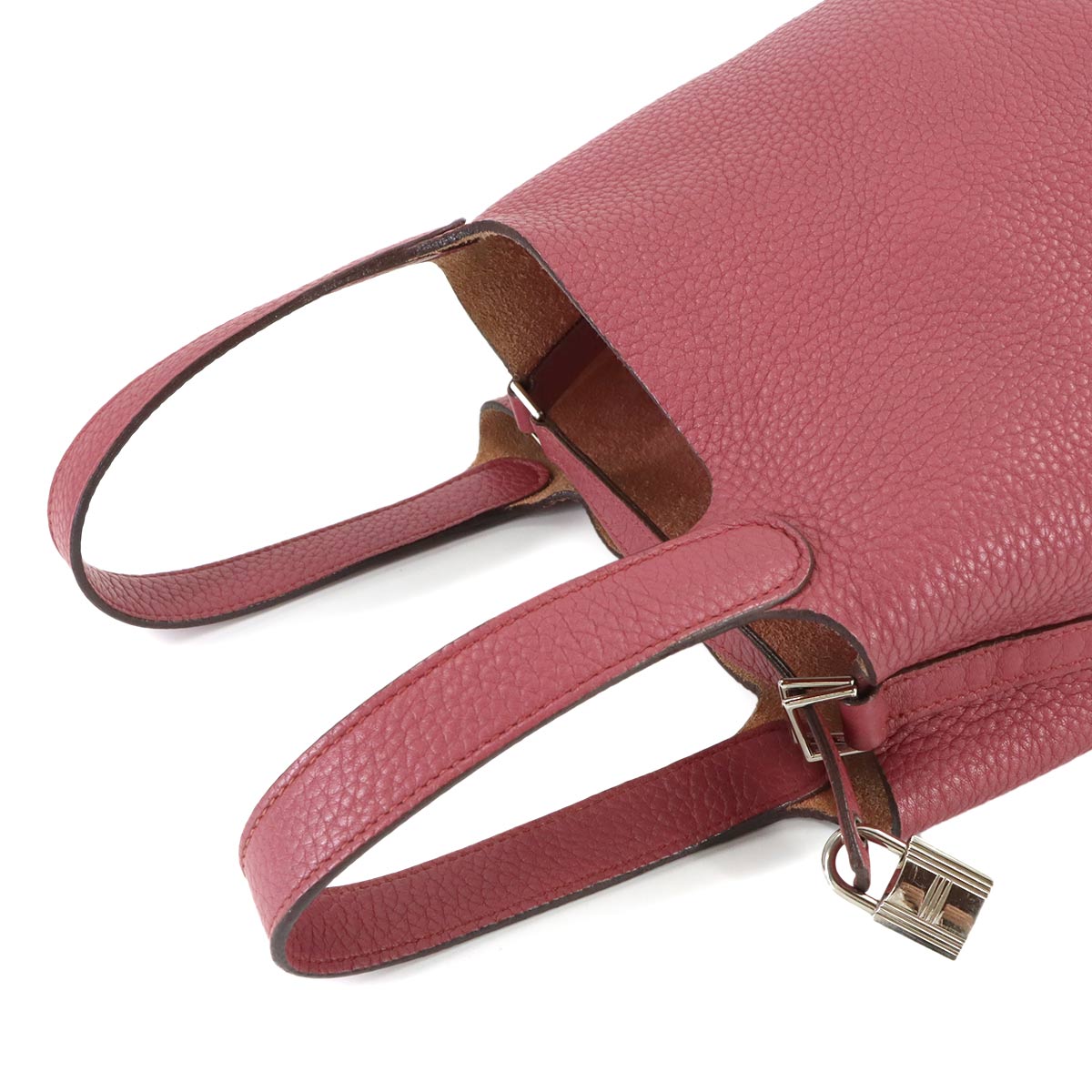 Picotin Lock PM Hand Bag Taurillon Clemence Bois de Rose