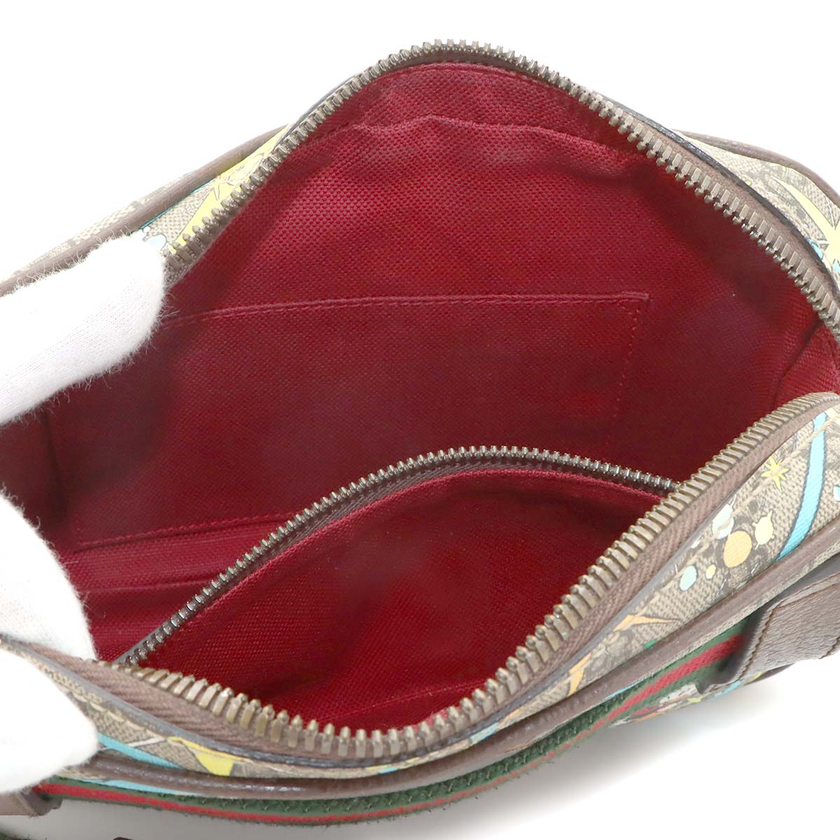 DISNEY Belt Bag GG Supreme Canvas Donald Duck Brown 602695