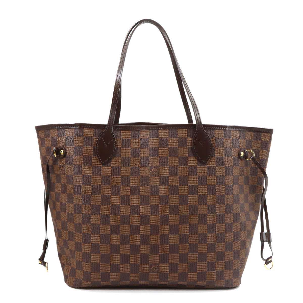 Damier Neverfull MM Tote Bag Ebene Cerise N51105 Purse