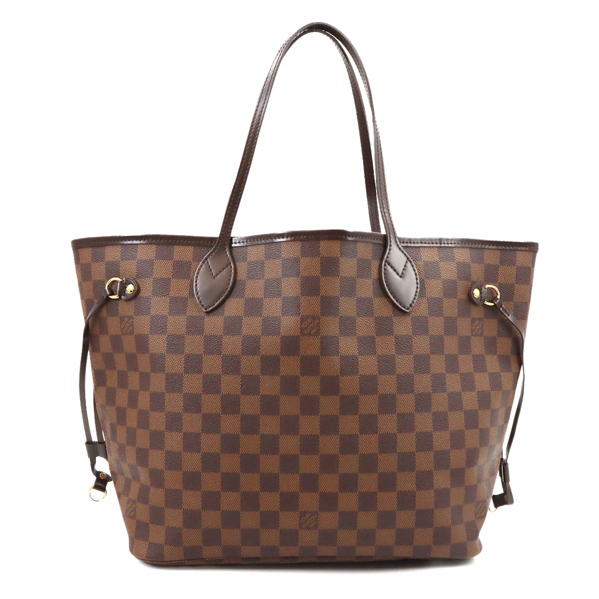 Damier Neverfull MM Tote Bag Ebene Cerise N51105 Purse