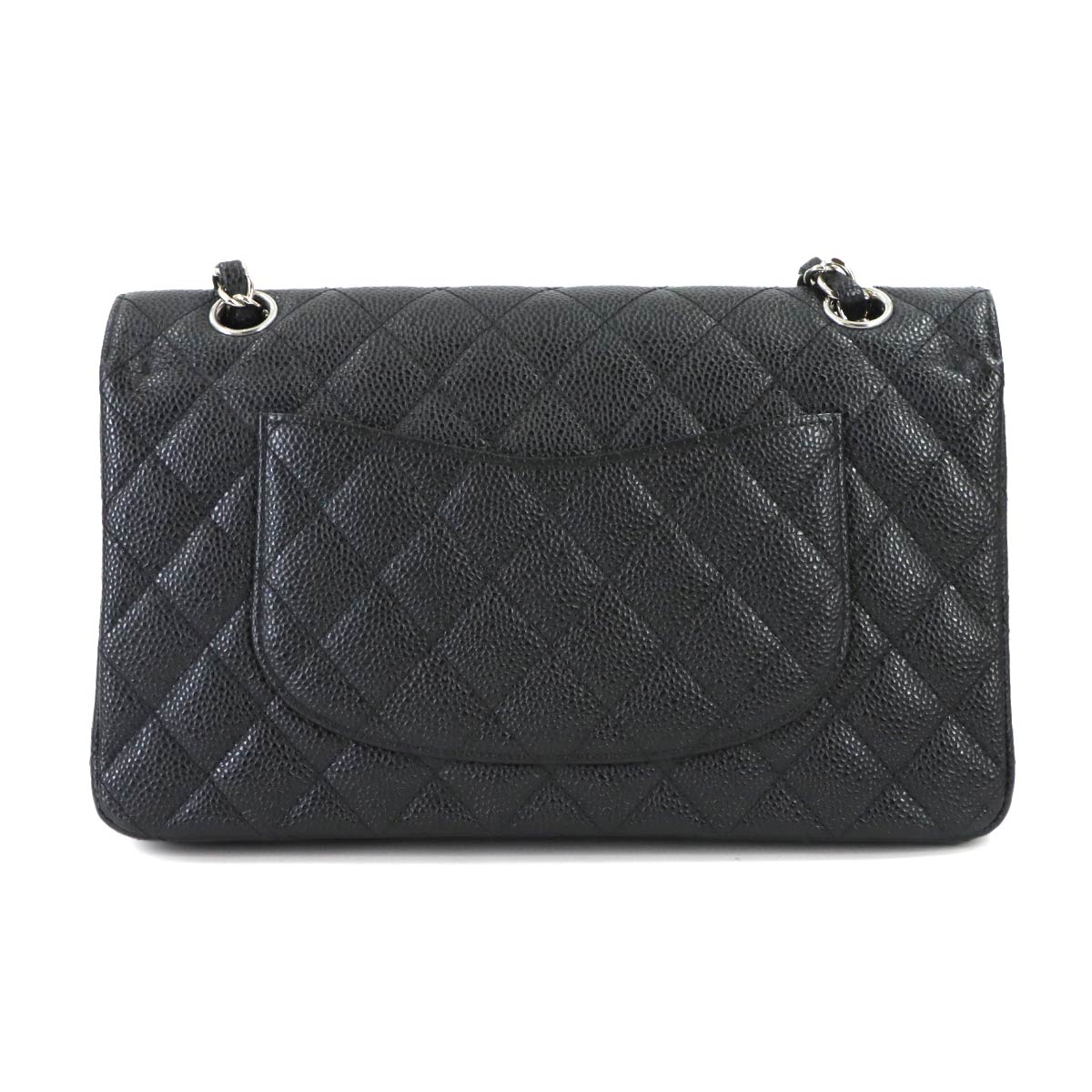 Matelasse 25 Chain Shoulder Bag Leather Black A01112